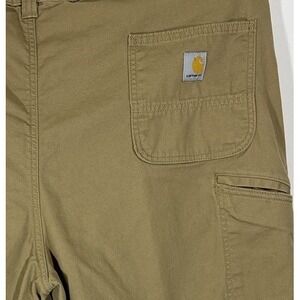 Carhartt BN2291-M Rugged Flex Relaxed Fit Canvas Work Pants 46x30 Tan